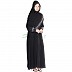 Nidha abaya with embroidery work black Nidha abaya with embroidery work black